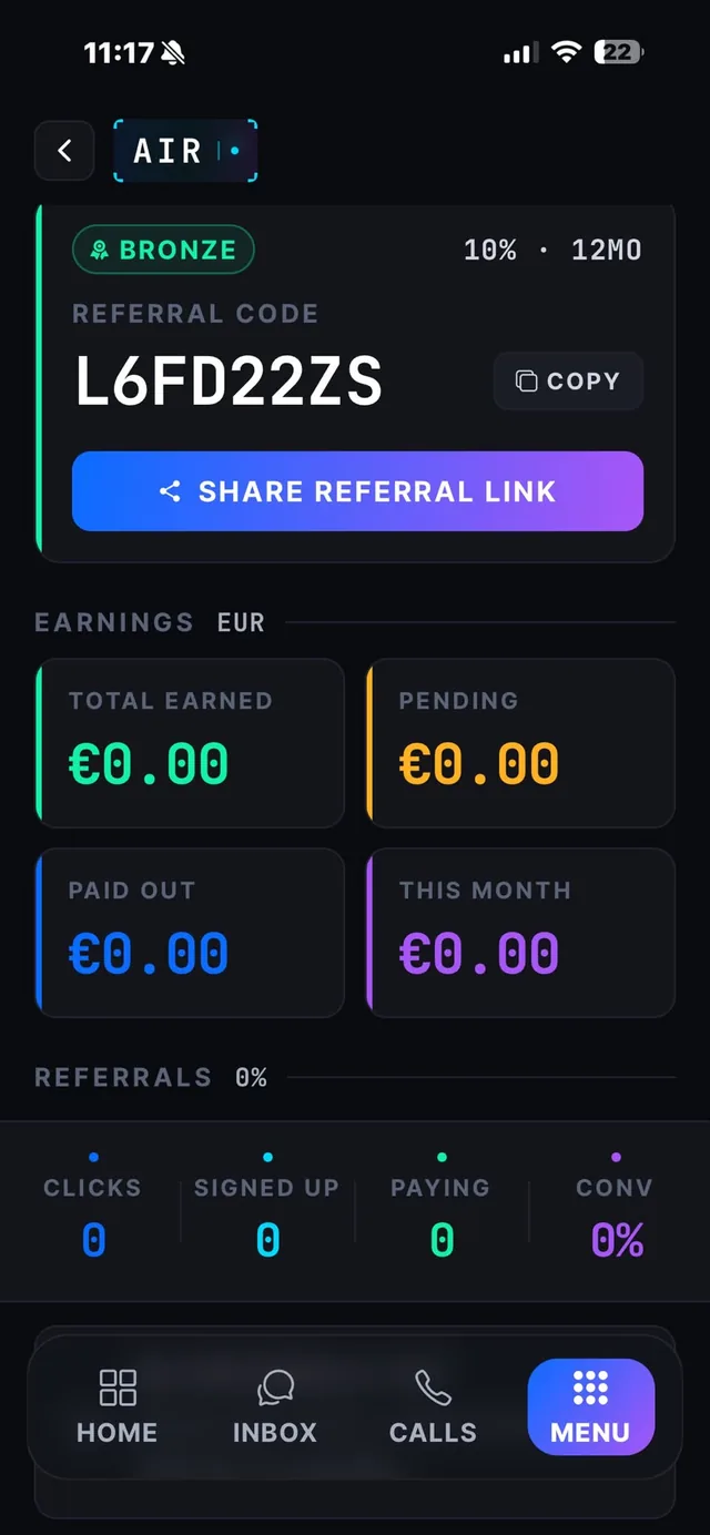 Programul de parteneri, cu cod de recomandare