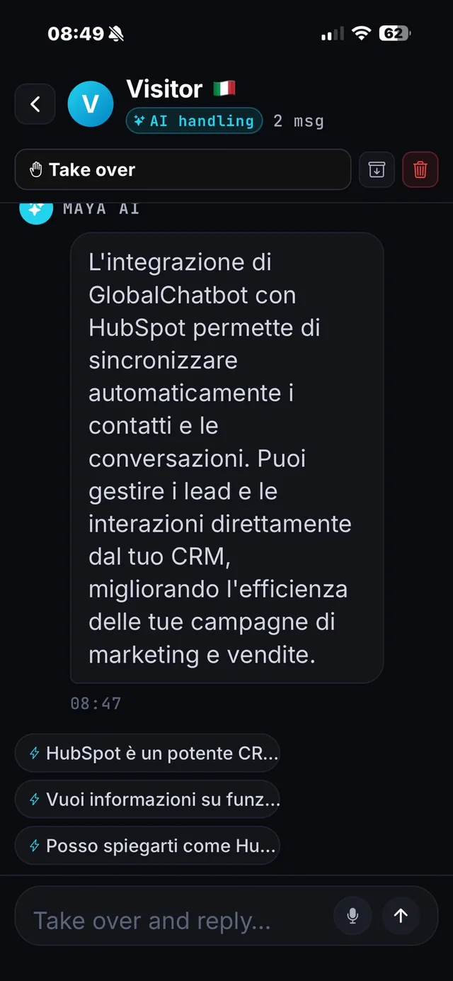 Preiei conversația de la AI dintr-o atingere