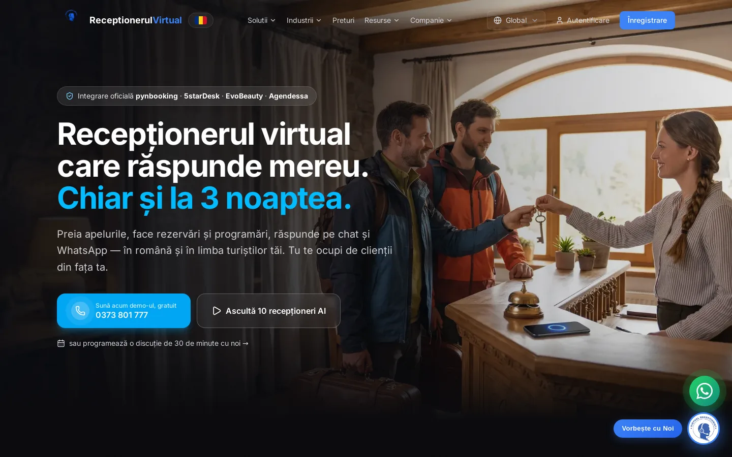 receptionerulvirtual.ro: recepționerul care răspunde mereu