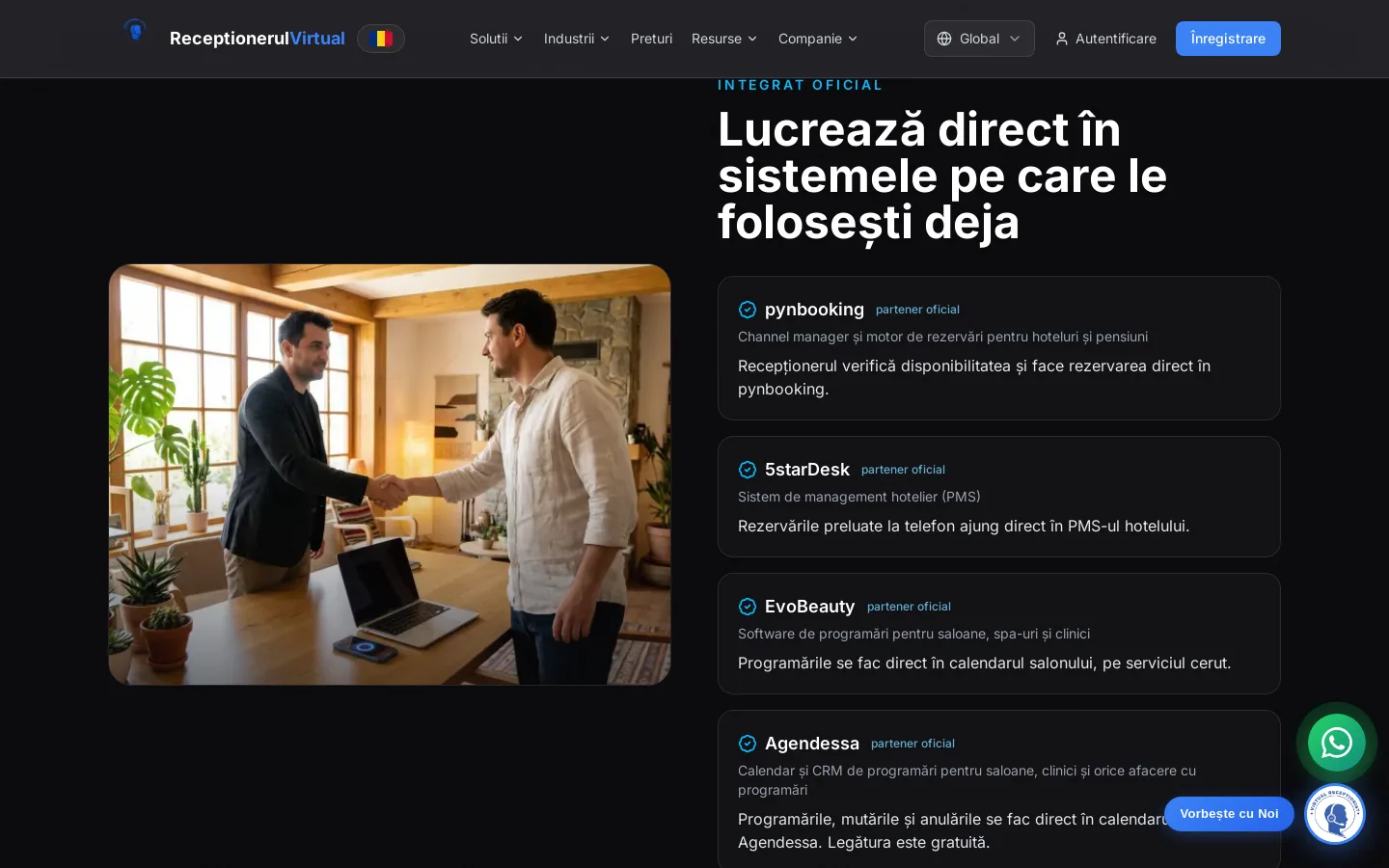 Lucrează direct în sistemele pe care firma le folosește deja